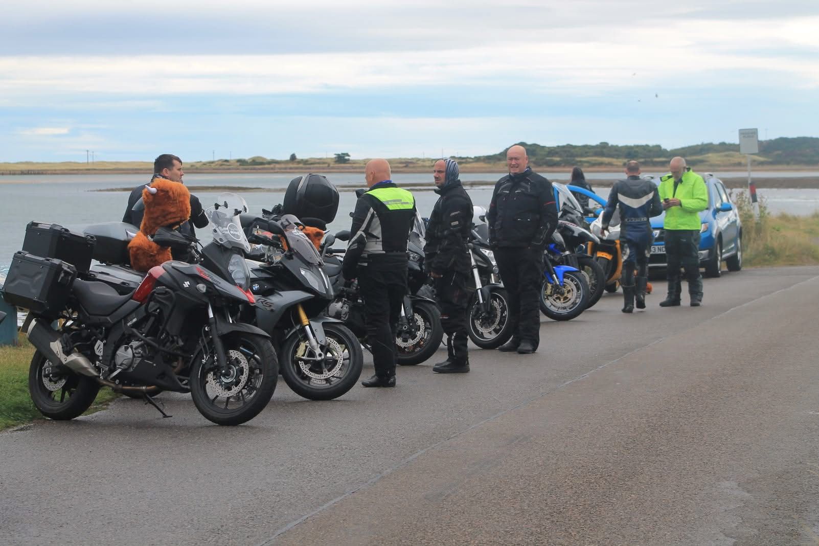Bikes parked at viewpoint